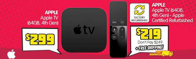 Apple TVs from $219