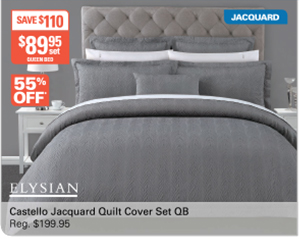 Elysian castello quilt cover set