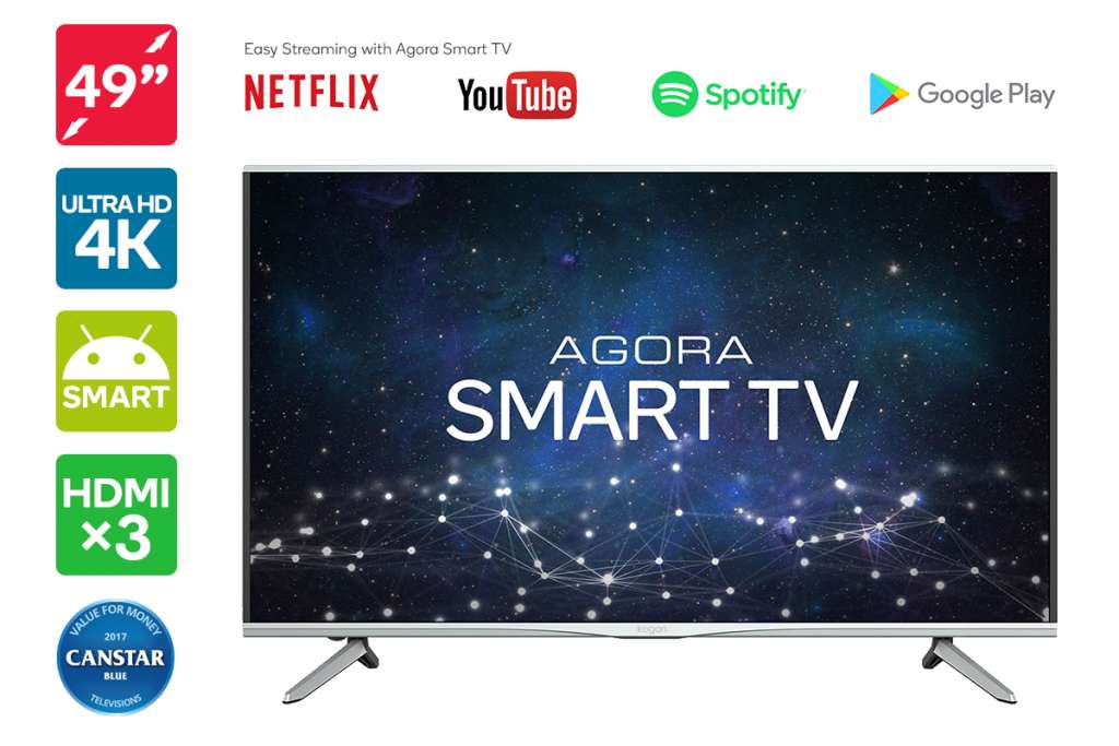 Kogan 49″ Agora Smart 4K LED TV (Series 9 MU9000) $599