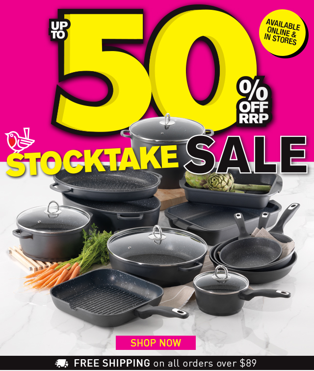 STOCKTAKE SALE! Up to 50% off!