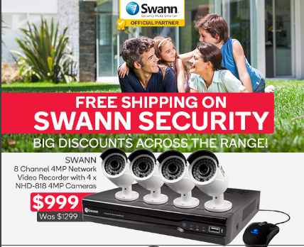 Swann Security Free Shipping SALE – Save up to $300. Now $999