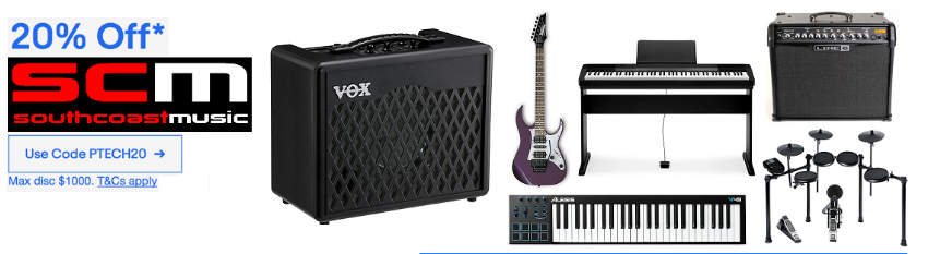 20% Off Mesa Boogie, Maton, Ibanez, Vox, Line 6, TC Electronic, JBL & Everything Else! Ends Aug 21st