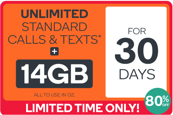 Kogan Mobile Prepaid Voucher Code: EXTRA LARGE (30 Days | 14GB) Comes with a FREE SIM Card! Now $9.90