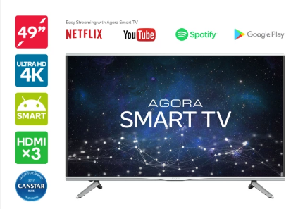 Kogan 49″ Agora Smart 4K LED TV (Series 9 MU9000). Only $509 (You Save 15%)