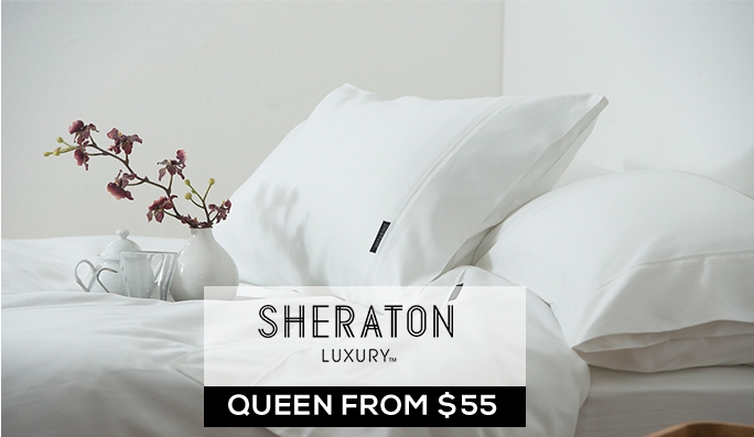 Sheraton Luxury Bed & Bath  QUEEN FROM $55