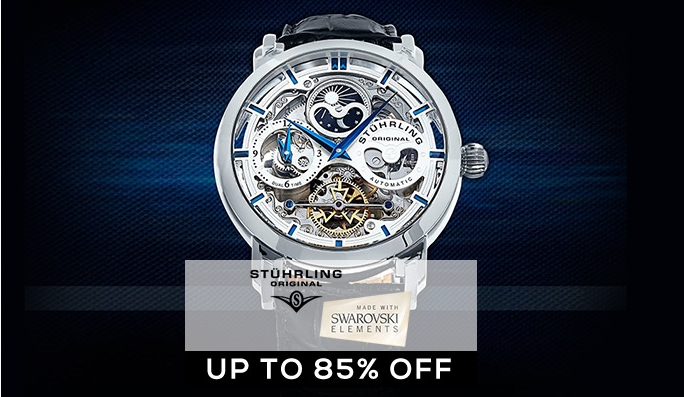 Stuhrling Original Watches UP TO 85% OFF