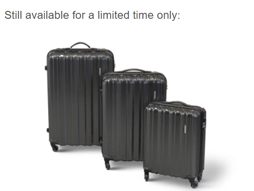 Orbis 3 Piece Premium UltraLite Spinner Luggage Set (Graphite)