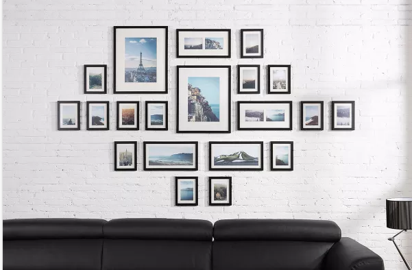 20 Piece Wall Photo Frame Set (Black)  $ 59 with Free Shipping!