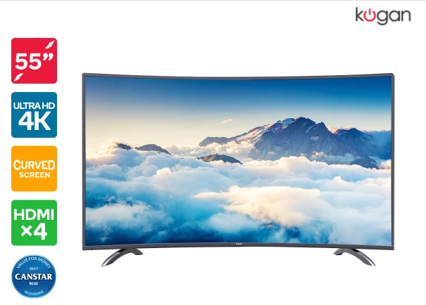 PRICE DROP: Kogan 55″ Curved 4K LED TV (Series 9 MU9500) $ 699 Was $899