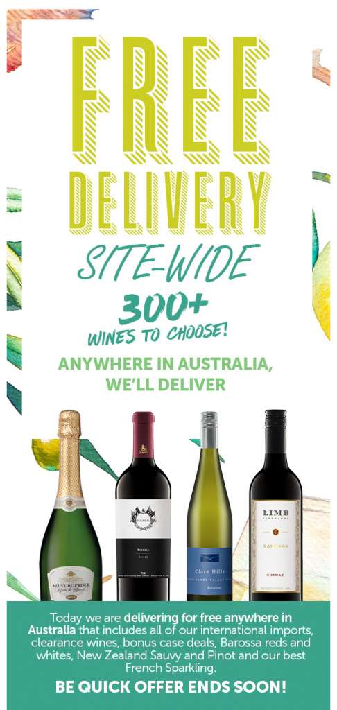 Strictly 24 Hour Event. Free Delivery Site-Wide! 300+ Wines To Choose From.