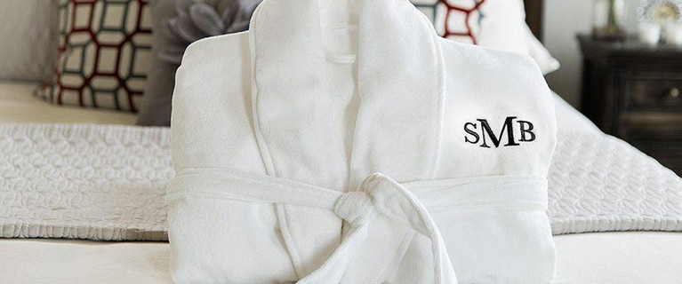 Monogrammed Bath Robes. Only $65 for One or $120 for Two (Valued Up To $330.18)