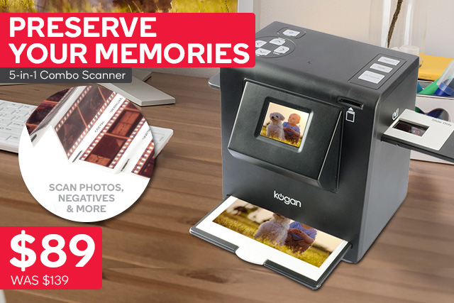 35% Off 5-in-1 Combo Scanner $89 – Digitise Your Photo Album