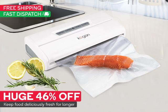 Up to 46% OFF Kitchen Essentials! Kogan Food Vacuum Sealer. Only $69 (Was $129)