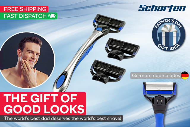 Give Dad the Gift of Good Looks this Father’s Day… Scharfen Grooming & Shaving