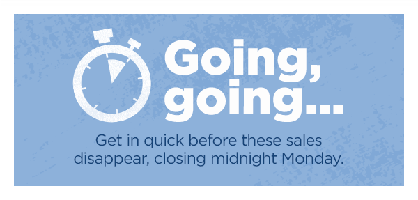 ?? Run, don’t walk! These sales end at midnight!