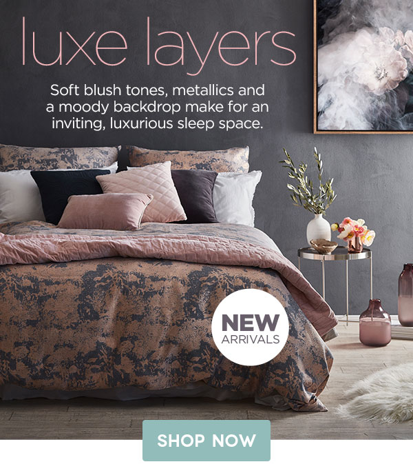 A blush bedroom dream at up to 25% off.