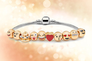 Express Yourself with an Emoticon Charm Bracelet! From $12 with Delivery Included