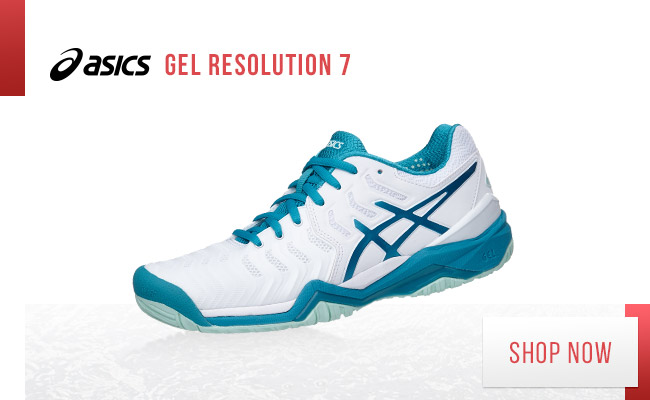 Asics Gel Resolution 7 White/Aqua/Sea Women’s Shoes for $179.95