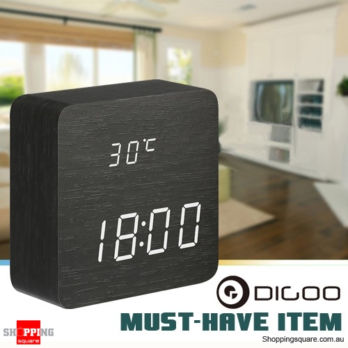 Digoo Wooden Multifunctional LED Digital Alarm Clock for $ 19.95