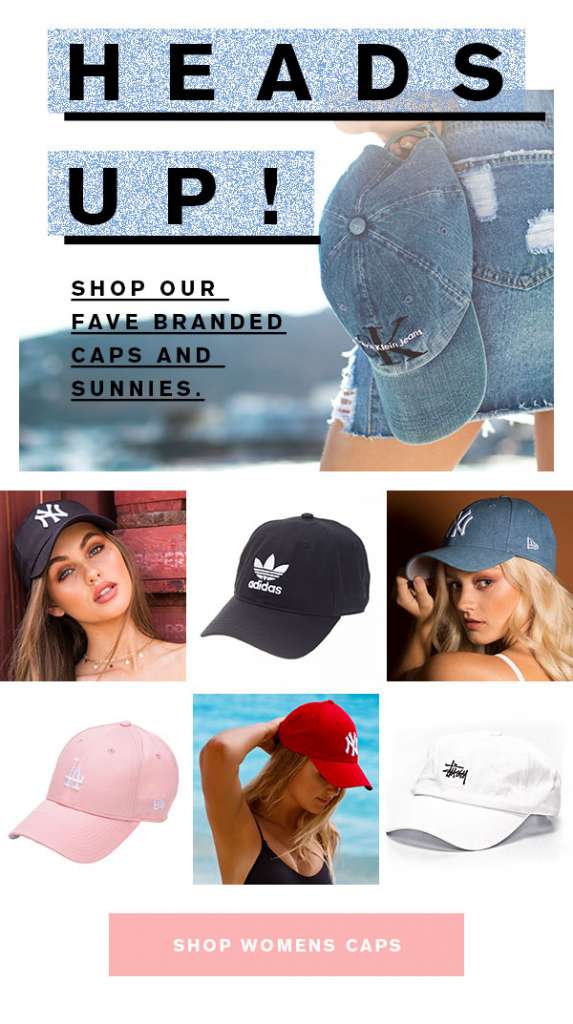 SHOP OUR FAVE BRANDS CAPS AND SUNNIES