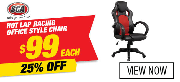 Hot Lap Racing Office Style Chair Now $99.00 Was $139.95