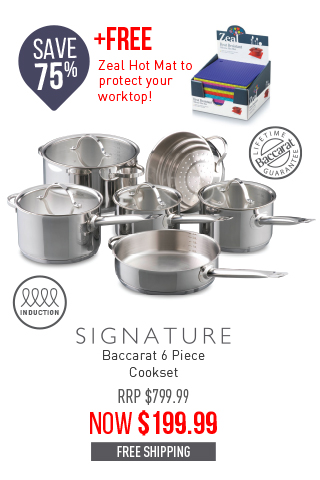 6 Piece Cookset + FREE Zeal Hot Mat