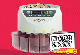 Kogan Coin Sorter & Counter – Faster, more accurate coin counting! $159 & FREE SHIPPING