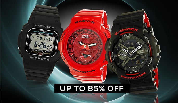 G-Shock, Casio & More Watches UP TO 85% OFF