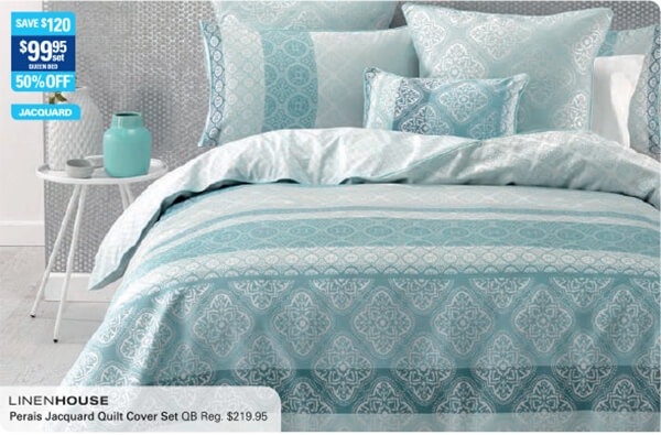Linen house perais quilt cover set 50% OFF!