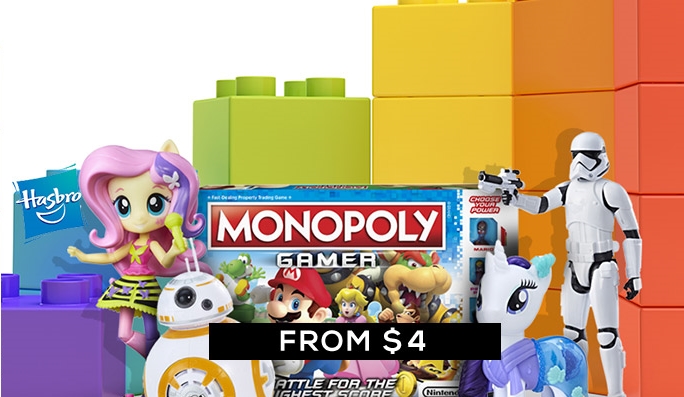 Hasbro Toy Sale FROM $4