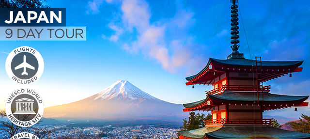 JAPAN: 9 Day Impressions of Japan Tour Including Flights For Two $5,198