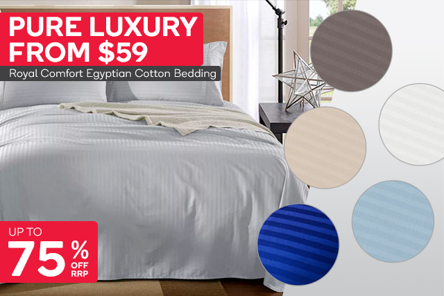 Royal Comfort 1200TC Luxury Bedding SALE – Up to 75% Off RRP