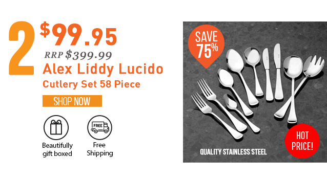 Alex Liddy Lucido Cutlery Set 58 Piece