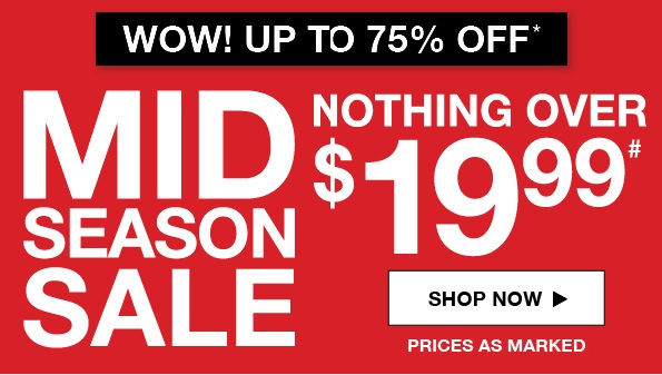 Whoa! Up to 75% off.