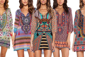 Tie Up Summer Kaftan Only $19