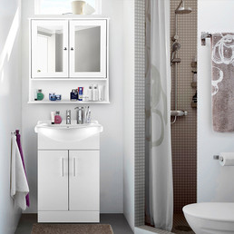 Bathroom Vanity Unit | White | 57x88cm for $249