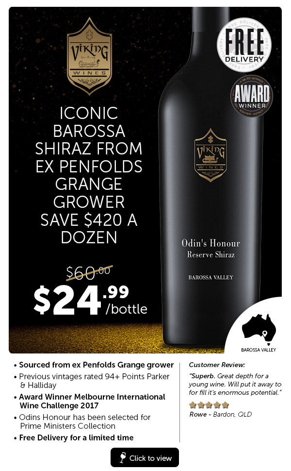 Viking Odins Honour Barossa Valley Shiraz 2014