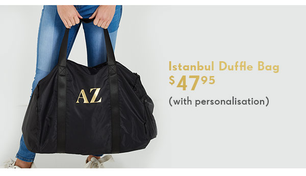 Monogrammed Istanbul Duffle Bag