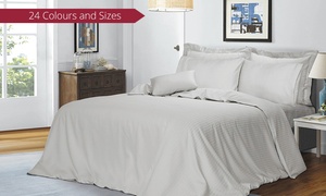 1000TC Cotton Six-Piece Cotton Sheet and Quilt Cover Bedding Set: Queen ($79) or King ($89)