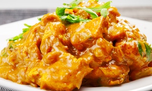 $25 for $50 to Spend on Two-Course Indian Dinner for 2