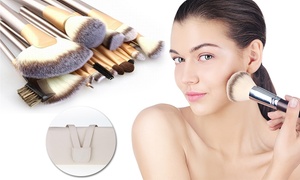 Champagne Gold Make-Up Brush Set: 12 ($15)