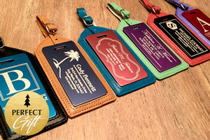 Personalised Aluminium Luggage Tag is $7 for One Tag or $12 for Two. Upgrade to Add Genuine Leather Casing from $11 (Valued Up To $63.50)