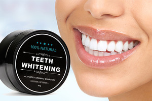 Coconut Charcoal Teeth Whitening Powder Only $15 for One