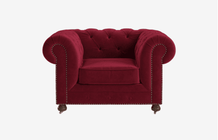 Notting Hill Velvet Chesterfield Armchair for $999