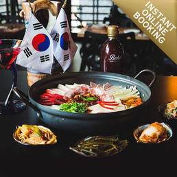 Sizzling Korean Lunch or Dinner Feast with Drinks in the CBD – Just $59 for Two