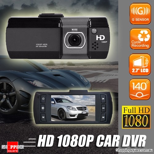 Full HD 1080P Dash Car Video Camera Recorder DVR Black Box with G-sensor Black Colour $39.96