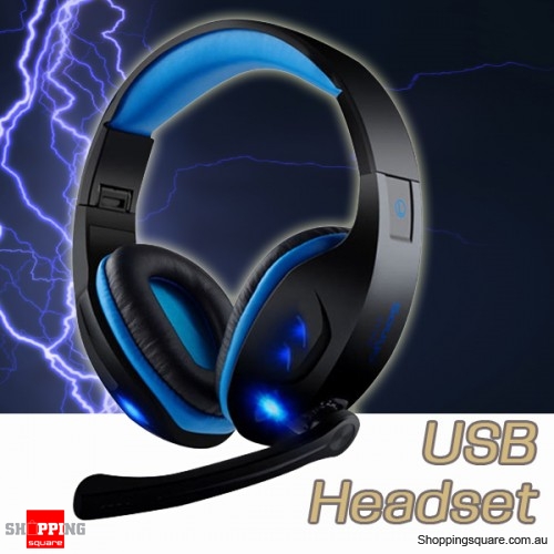 7.1 Virtual USB Gaming Headphone Headset Save 60% OFF