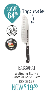 Baccarat Wolfgang Starke 12cm Santoku Knife $19.99