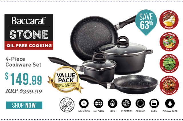 Baccarat Stone 4 Piece Cookware Set $149.99