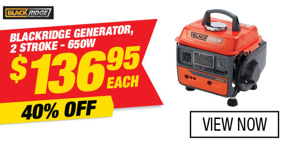 Blackridge Generator, 2 Stroke – 650W for $136.95